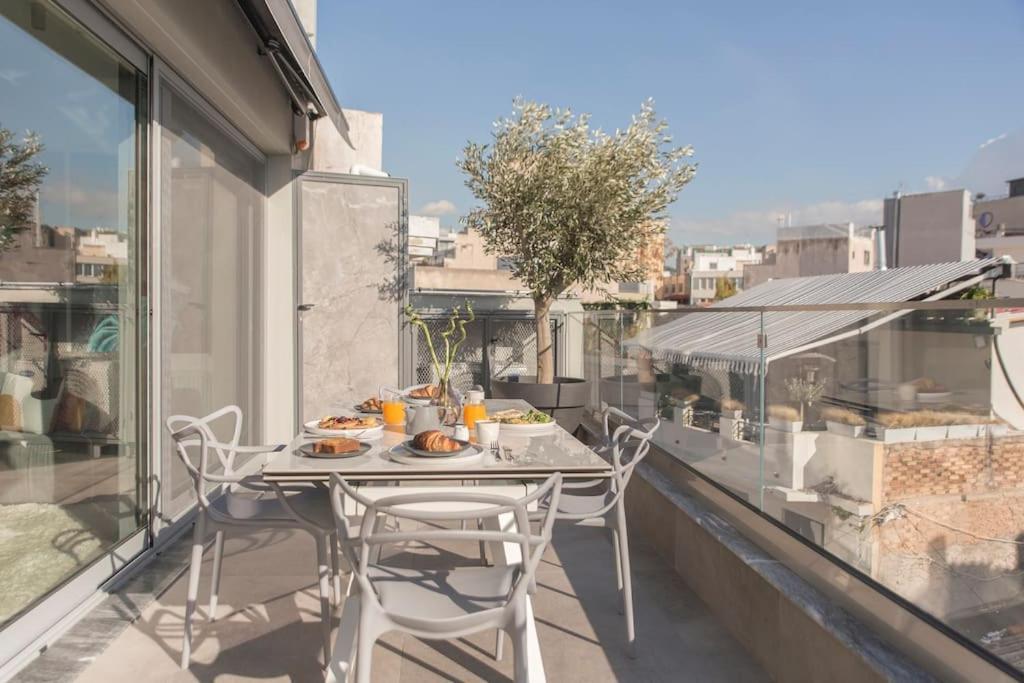 Luxury Acropolis View Apartment-Living Stone Black Pearl Атина Екстериор снимка