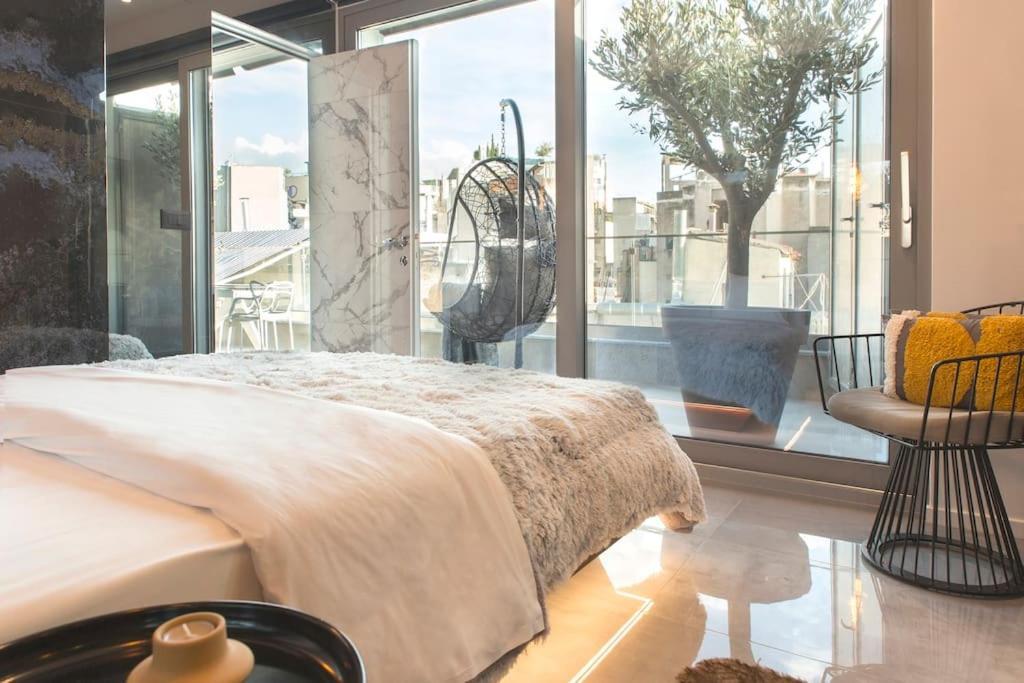 Luxury Acropolis View Apartment-Living Stone Black Pearl Атина Екстериор снимка