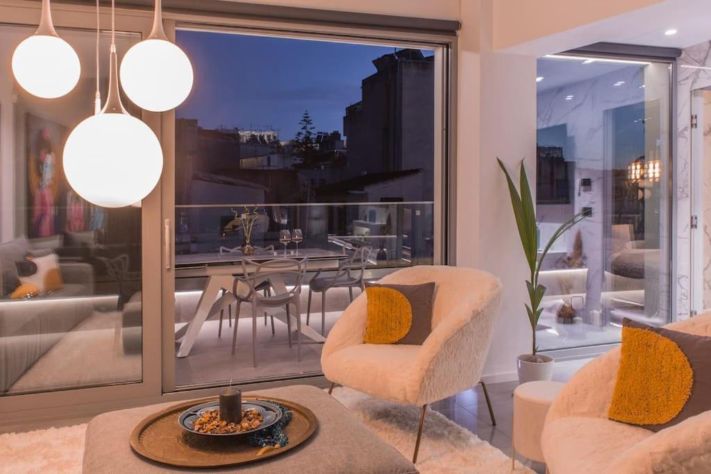 Luxury Acropolis View Apartment-Living Stone Black Pearl Атина Екстериор снимка